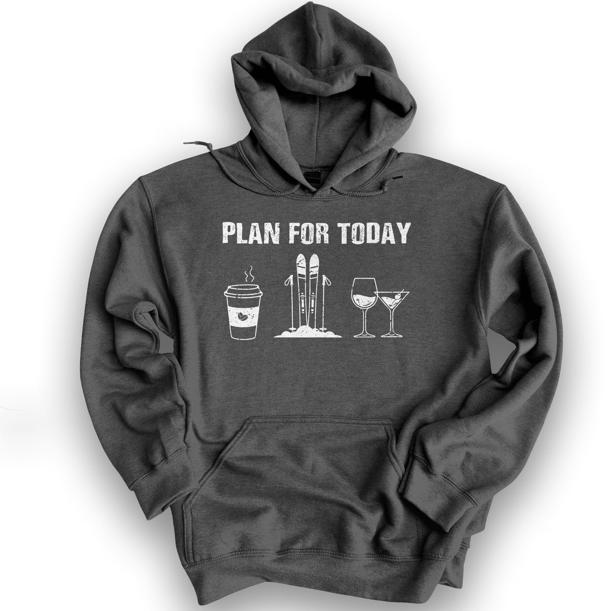 Plan For Today Hoodie - Dark Heather