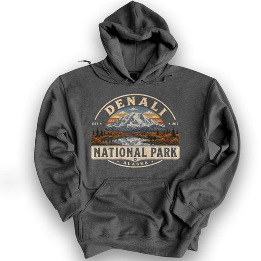 Denali Medallion Hoodie - Dark Heather