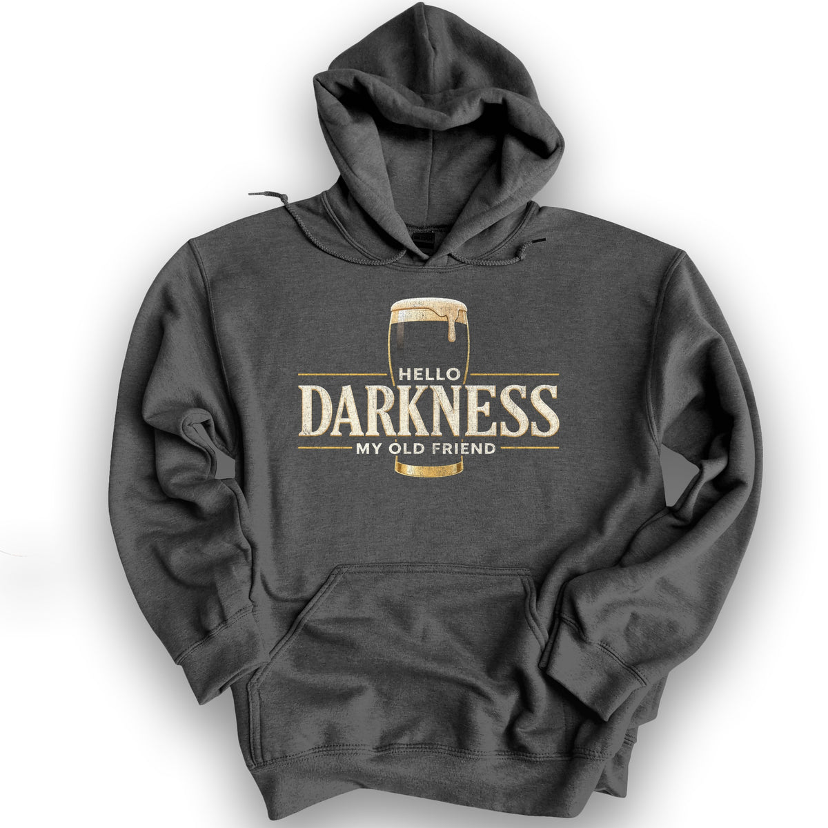 Darkness My Old Friend Hoodie - Dark Heather