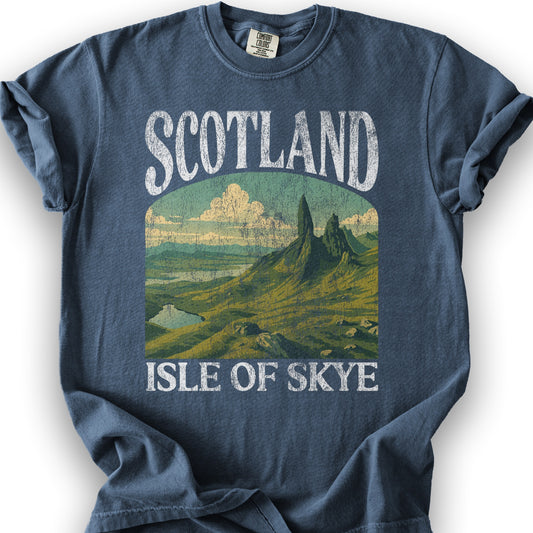Scotland Isle of Skye "Big & Bold" T-Shirt - Denim