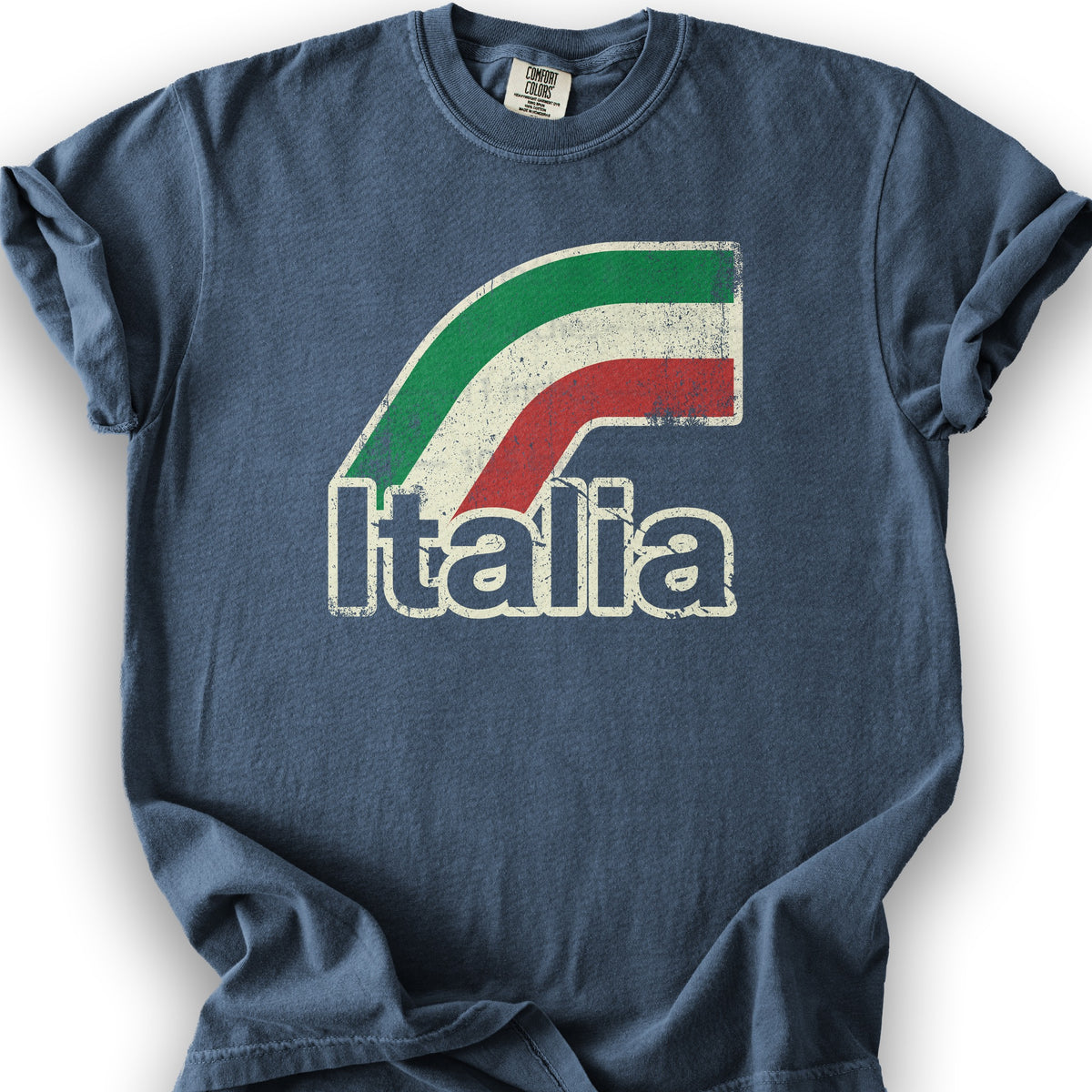 Italia Stripes T-Shirt - Denim