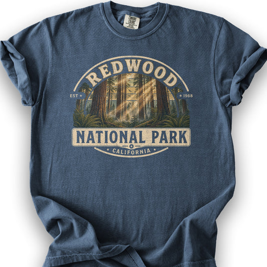 Redwood Medallion T-Shirt - Denim