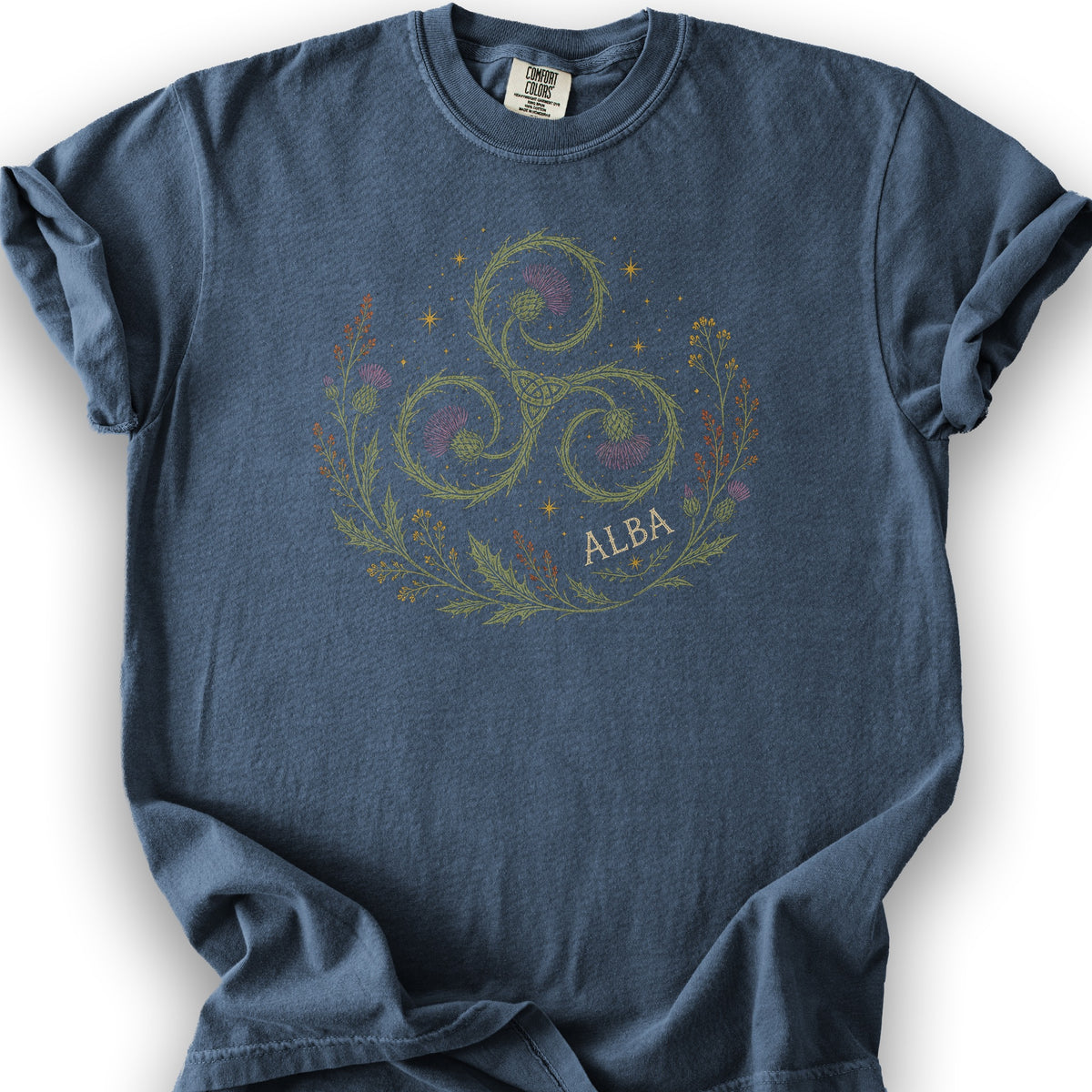 Alba Autumn Triskele T-Shirt - Denim
