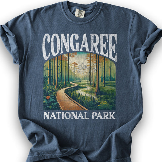 Congaree National Park "Big and Bold" T-Shirt - Denim
