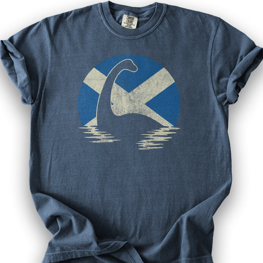 Scotland Loch Ness Flag T-Shirt - Denim