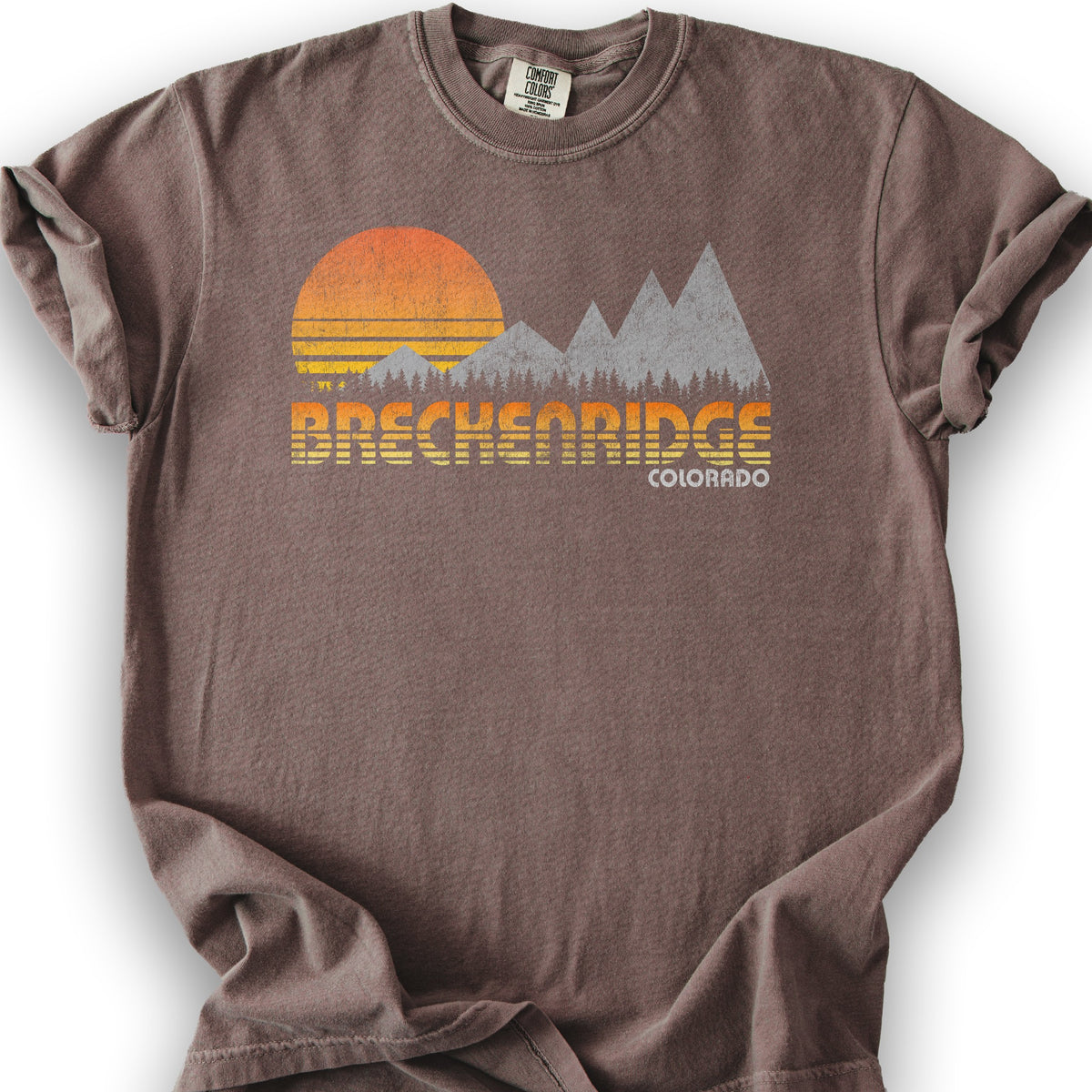 Breckenridge "80's Retro" T-Shirt - Espresso