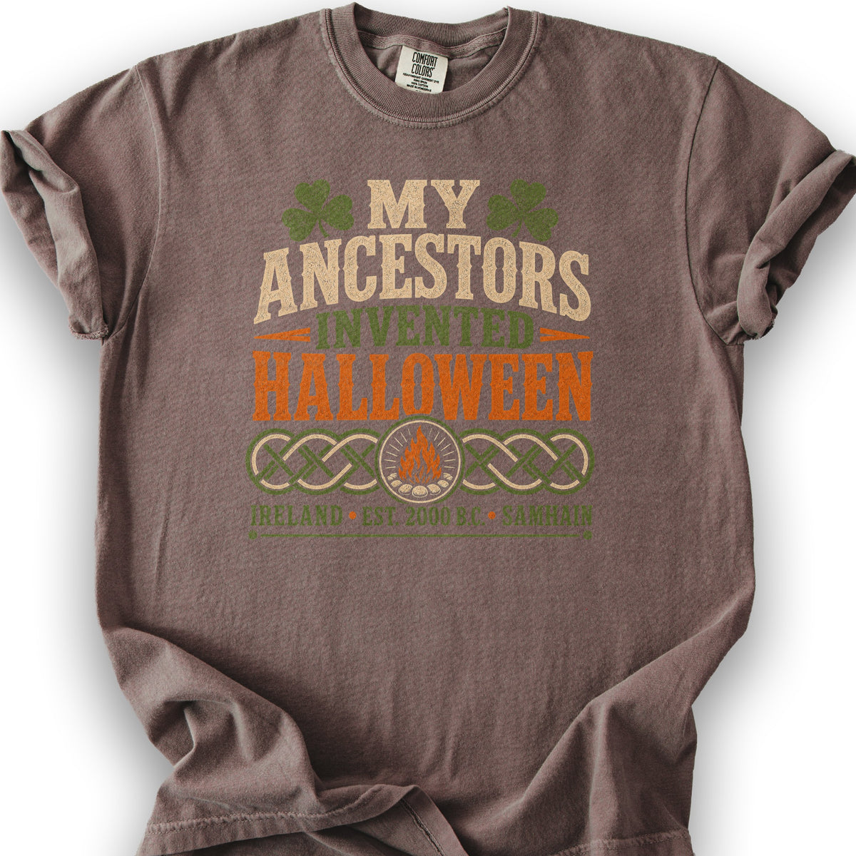 Irish Ancestors Halloween T-Shirt - Espresso