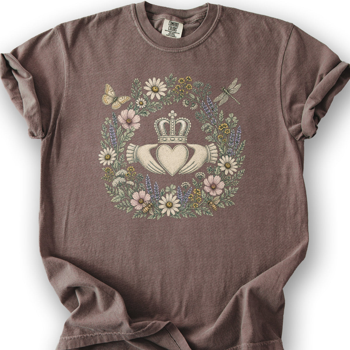 Claddagh Wreath T-Shirt - Espresso