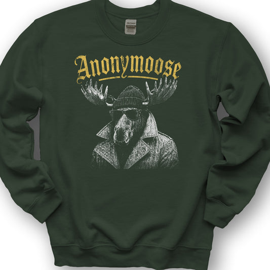 Anonymoose Halftone Sweatshirt - Forest Green