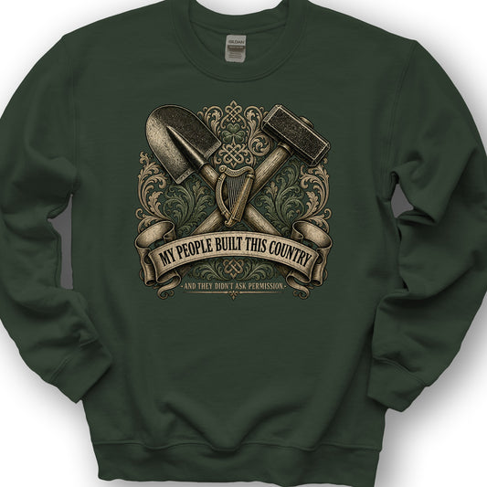 Irish Built Sweatshirt - Forest Green