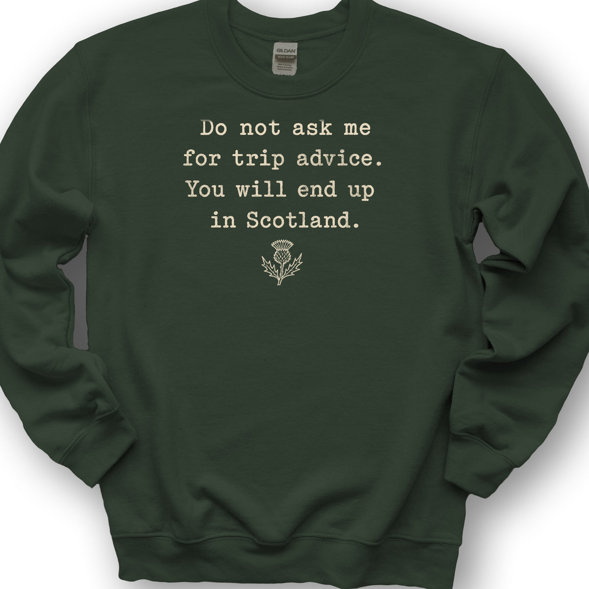 Trip Advice Scotland Sweatshirt - Forest Green