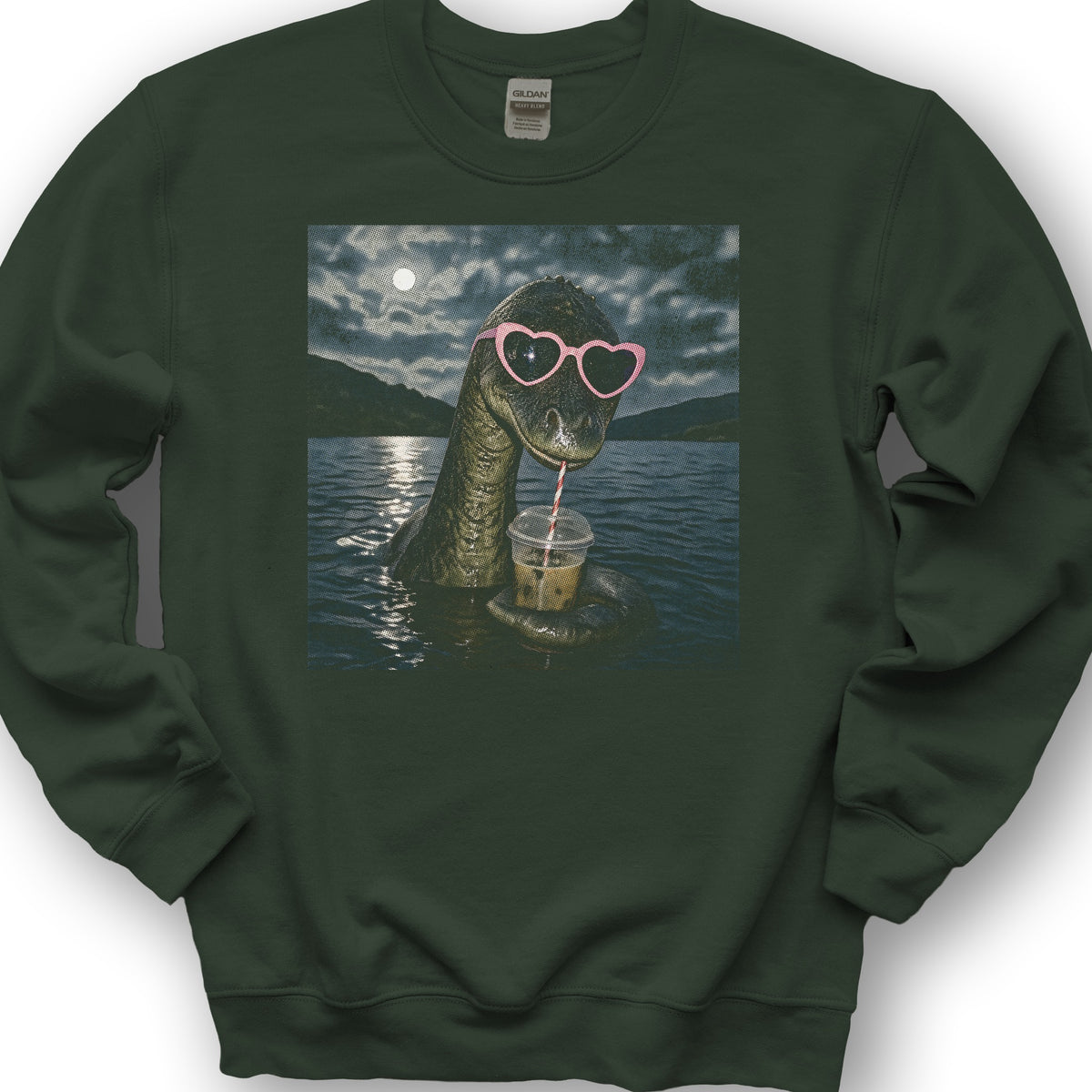 Sassy Nessie Sweatshirt - Forest Green