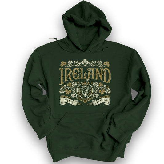 Ireland Forever Hoodie - Forest Green