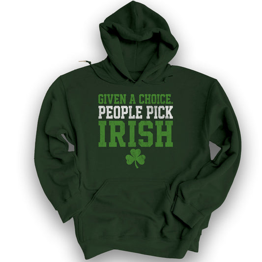 Irish Choice Hoodie - Forest Green