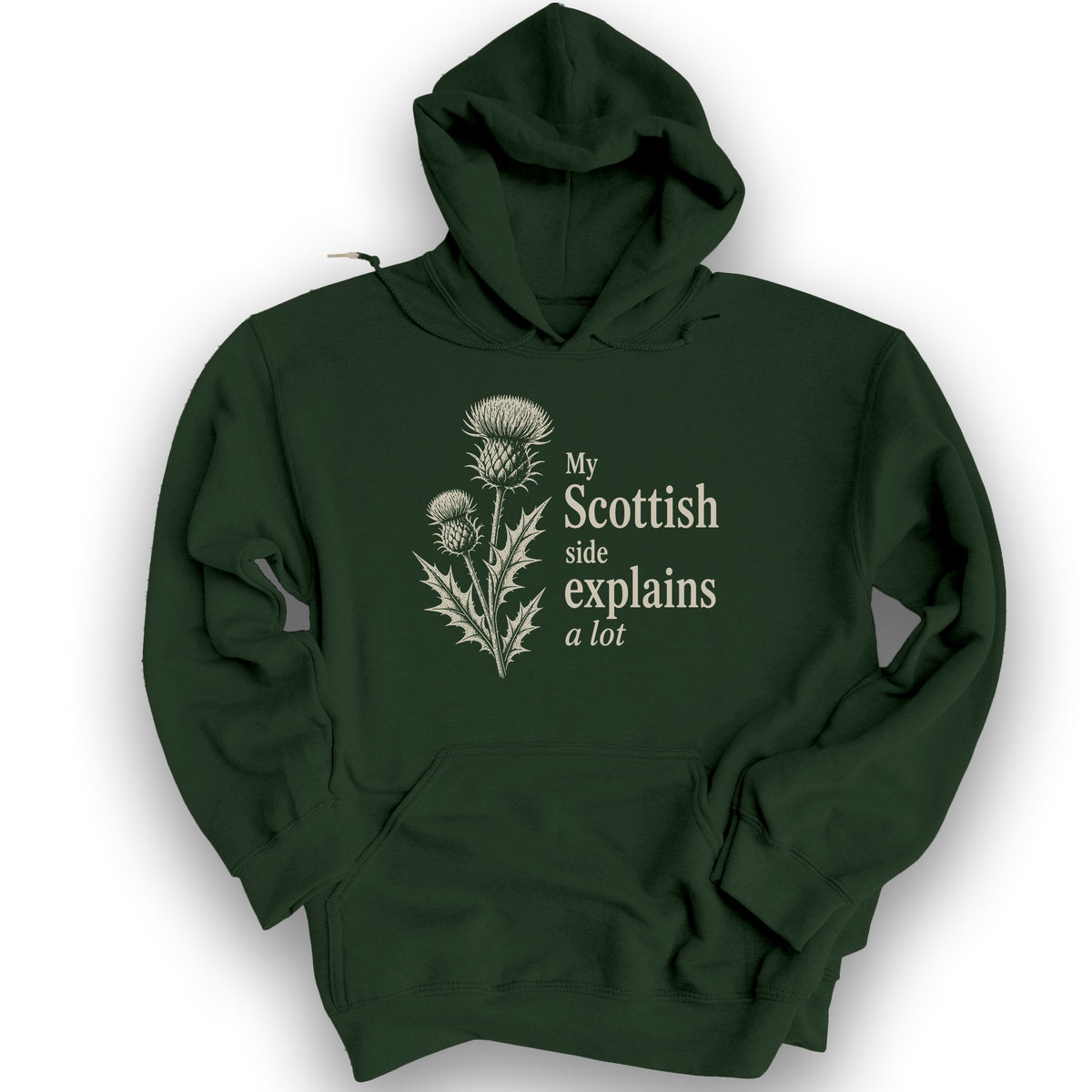 My Scottish Side Hoodie - Forest Green