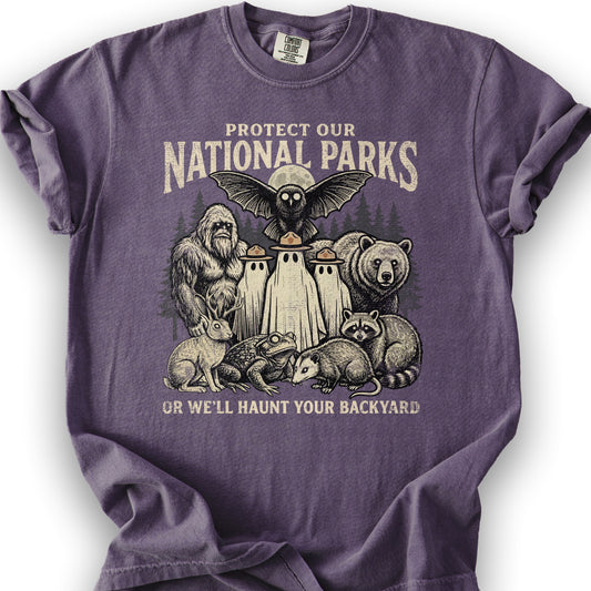 National Parks Backyard Haunt T-Shirt - Grape