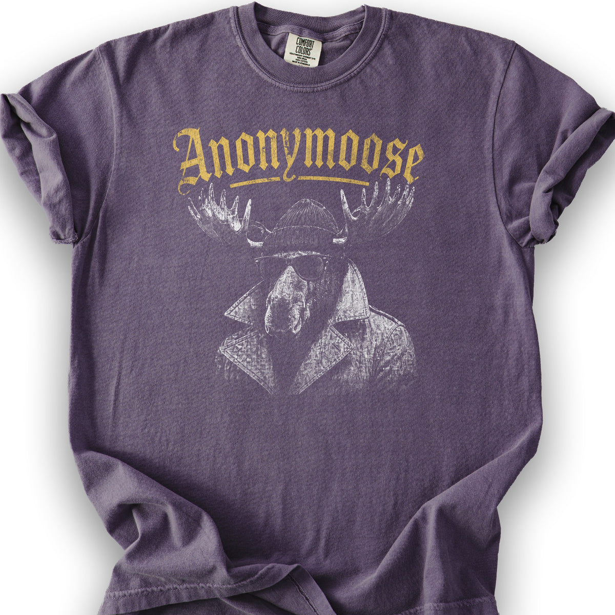 Anonymoose Halftone T-Shirt - Grape