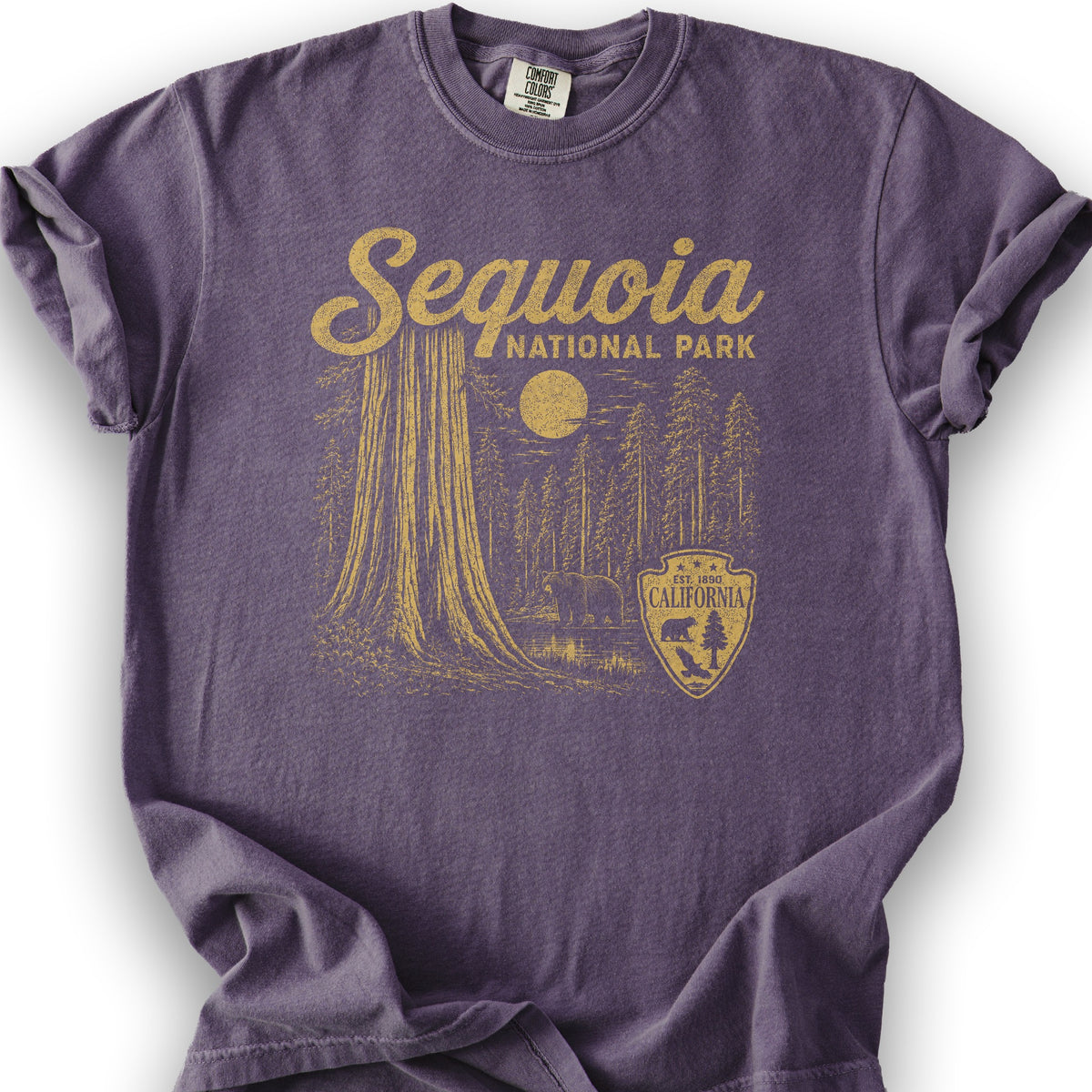 Sequoia Vintage Sketch T-Shirt - Grape
