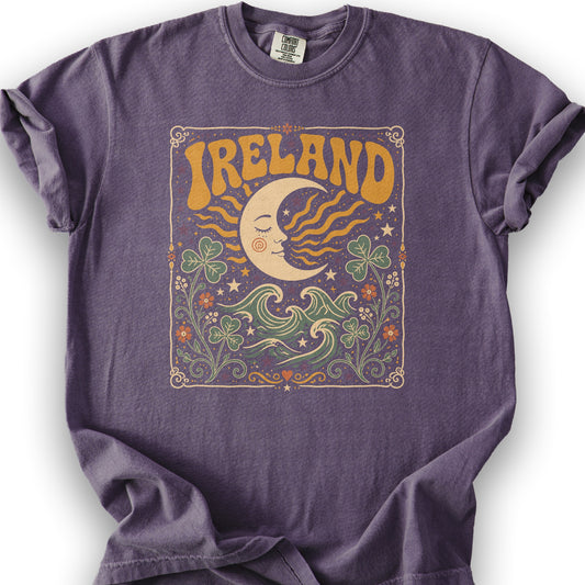 Ireland Bohemian Waves T-Shirt - Grape