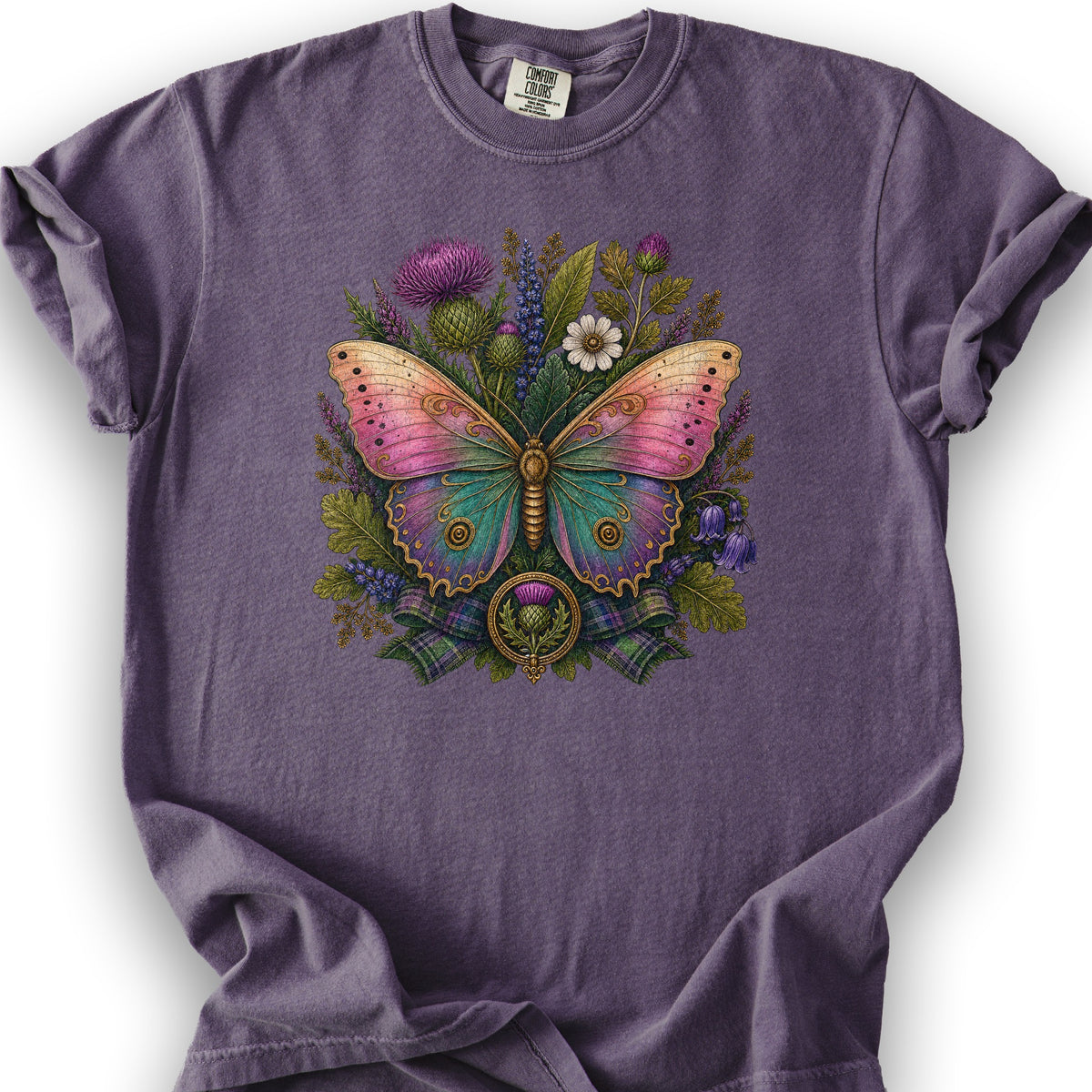 Scottish Bloom T-Shirt - Grape