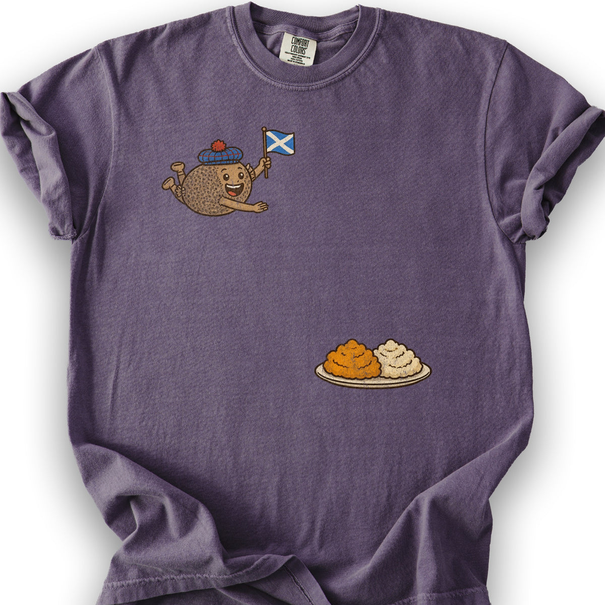 Scottish Haggis Dive T-Shirt - Grape