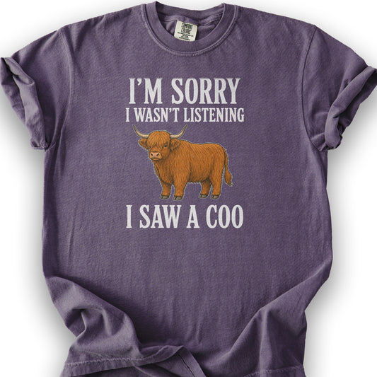 I Saw A Coo T-Shirt - Grape