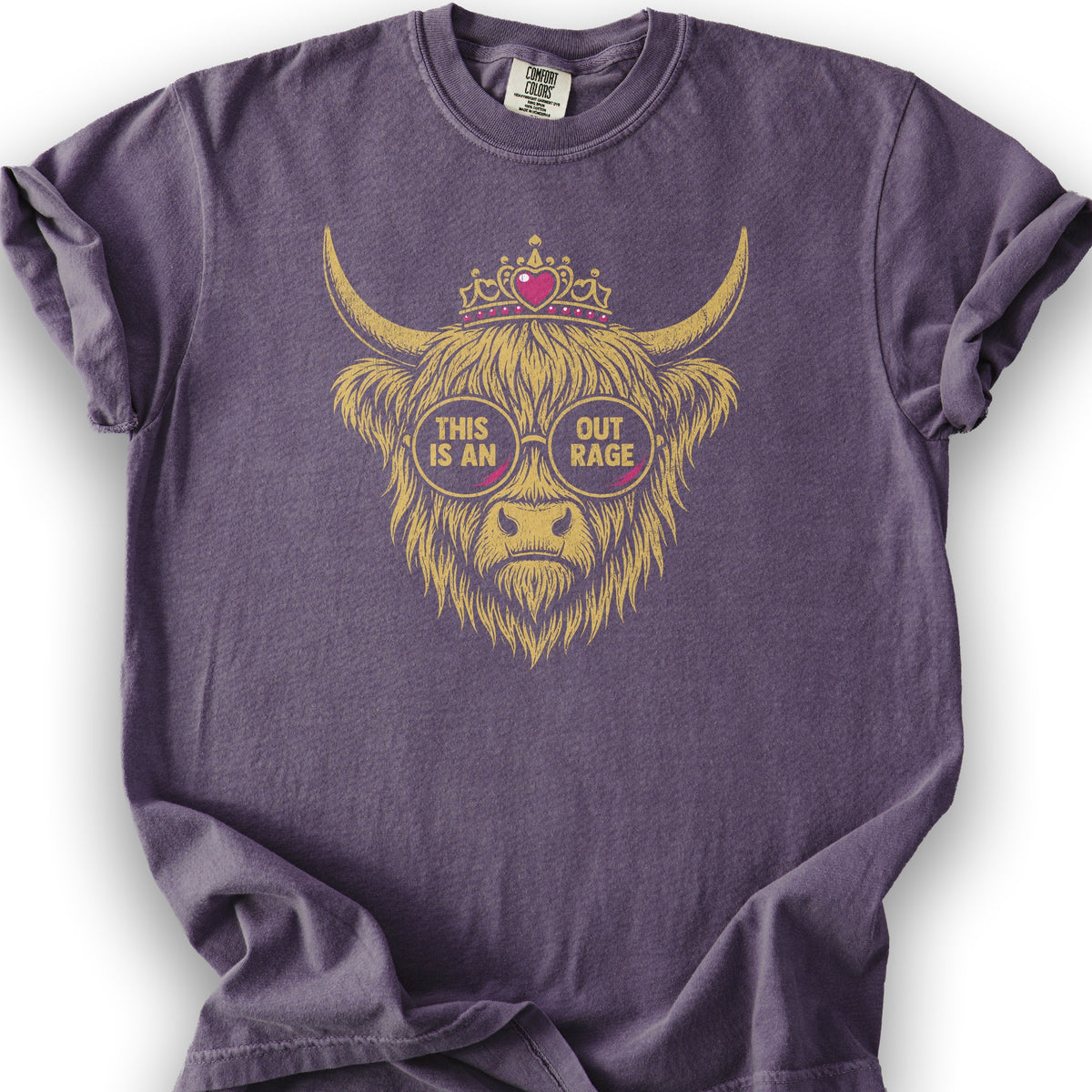 Outrage Coo T-Shirt - Grape