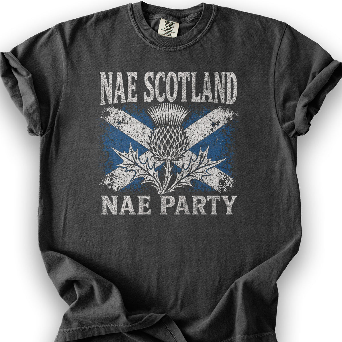 Nae Scotland Vintage Flag T-Shirt - Graphite