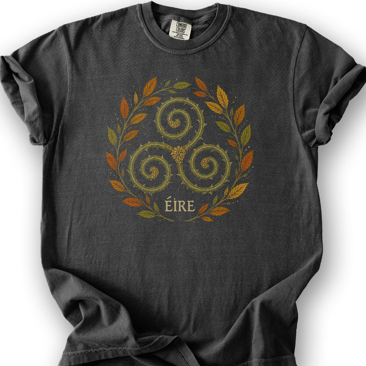 Éire Autumn Spiral T-Shirt - Graphite