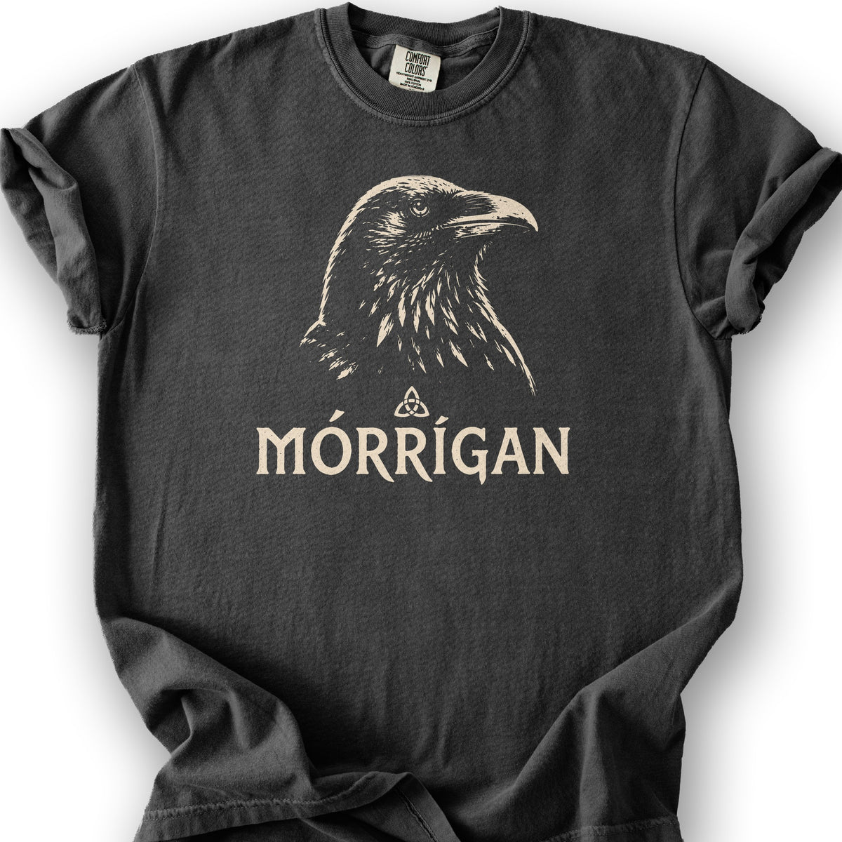 Mórrígan Crow T-Shirt - Graphite