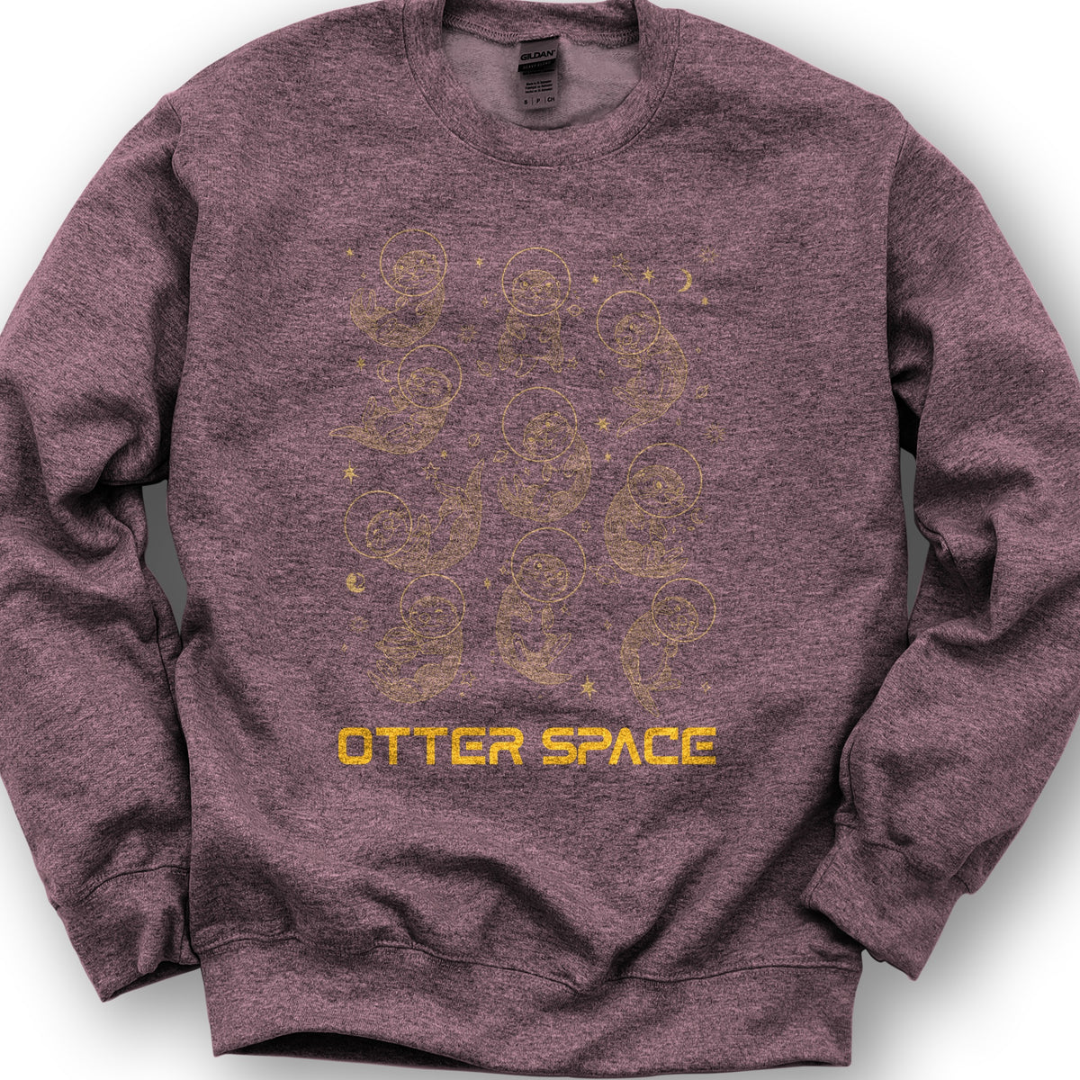 Otter Space Sweatshirt - Heather Sport Dark Maroon