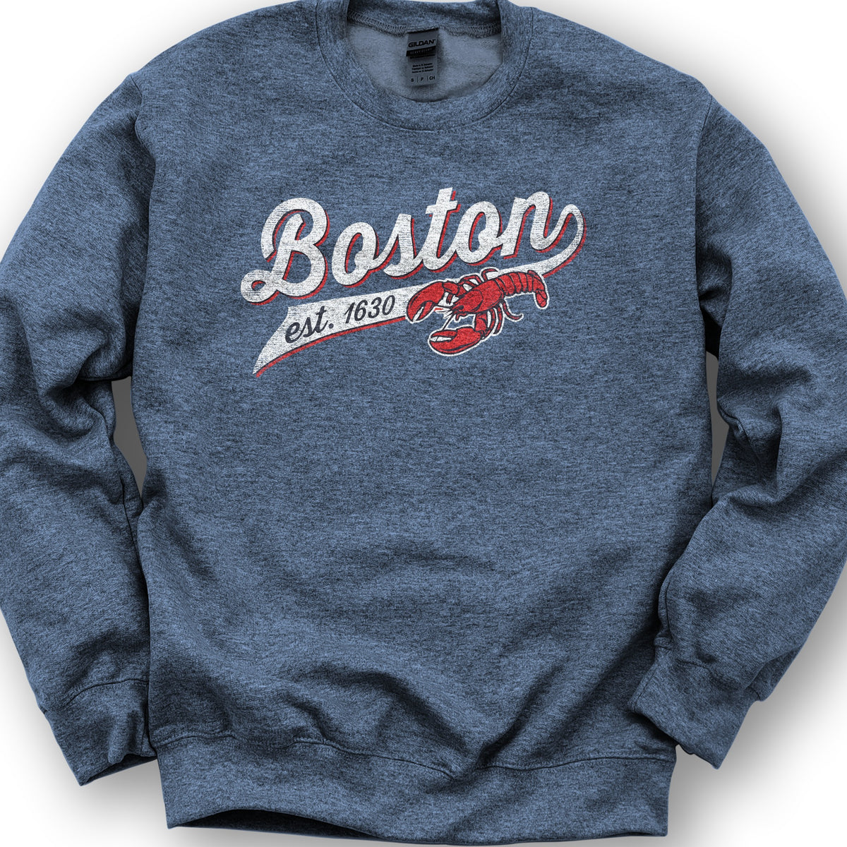 Boston Banner Sweatshirt - Heather Sport Dark Navy