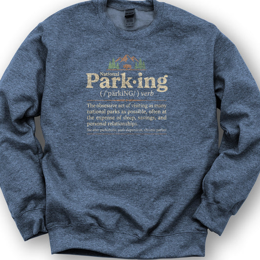 National Parking Sweatshirt - Heather Sport Dark Navy