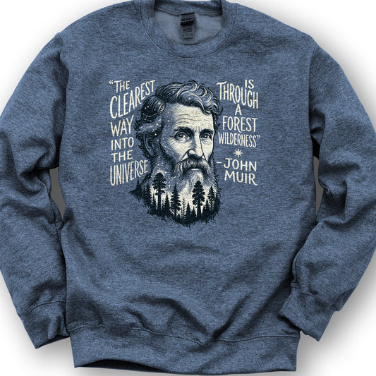 John Muir Universe Sweatshirt - Heather Sport Dark Navy