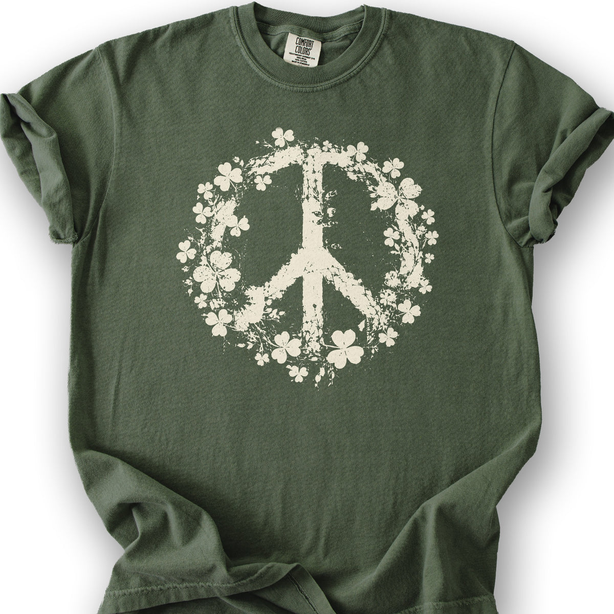 Shamrock Peace T-Shirt - Hemp