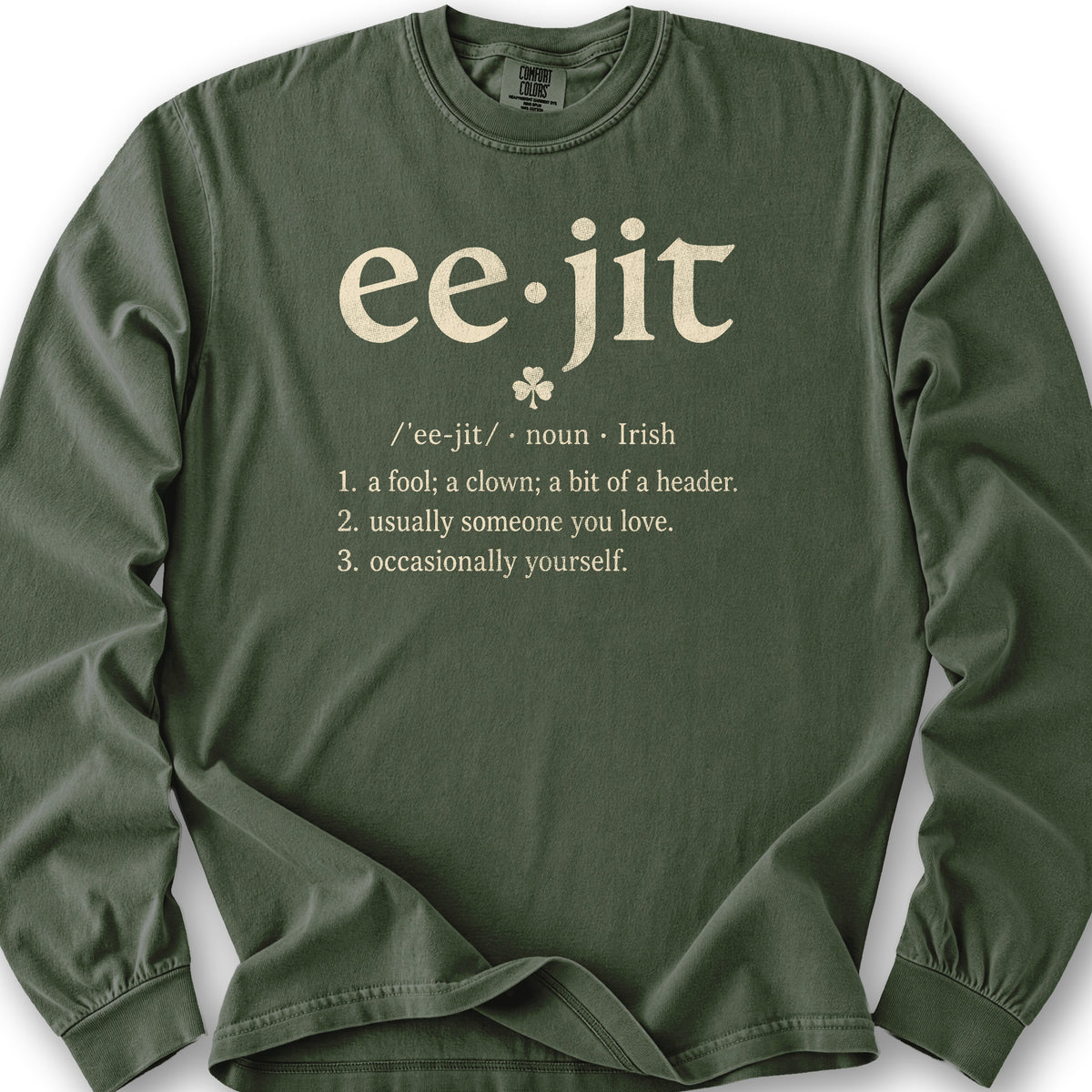 Eejit Definition Long Sleeve Shirt - Hemp