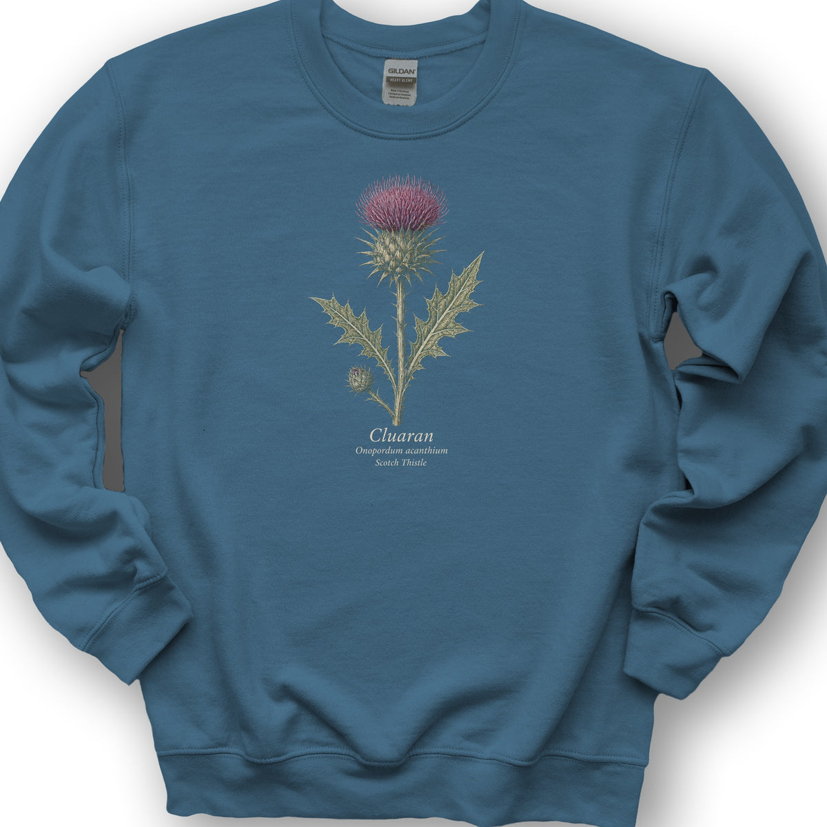 Cluaran Thistle Sweatshirt - Indigo Blue