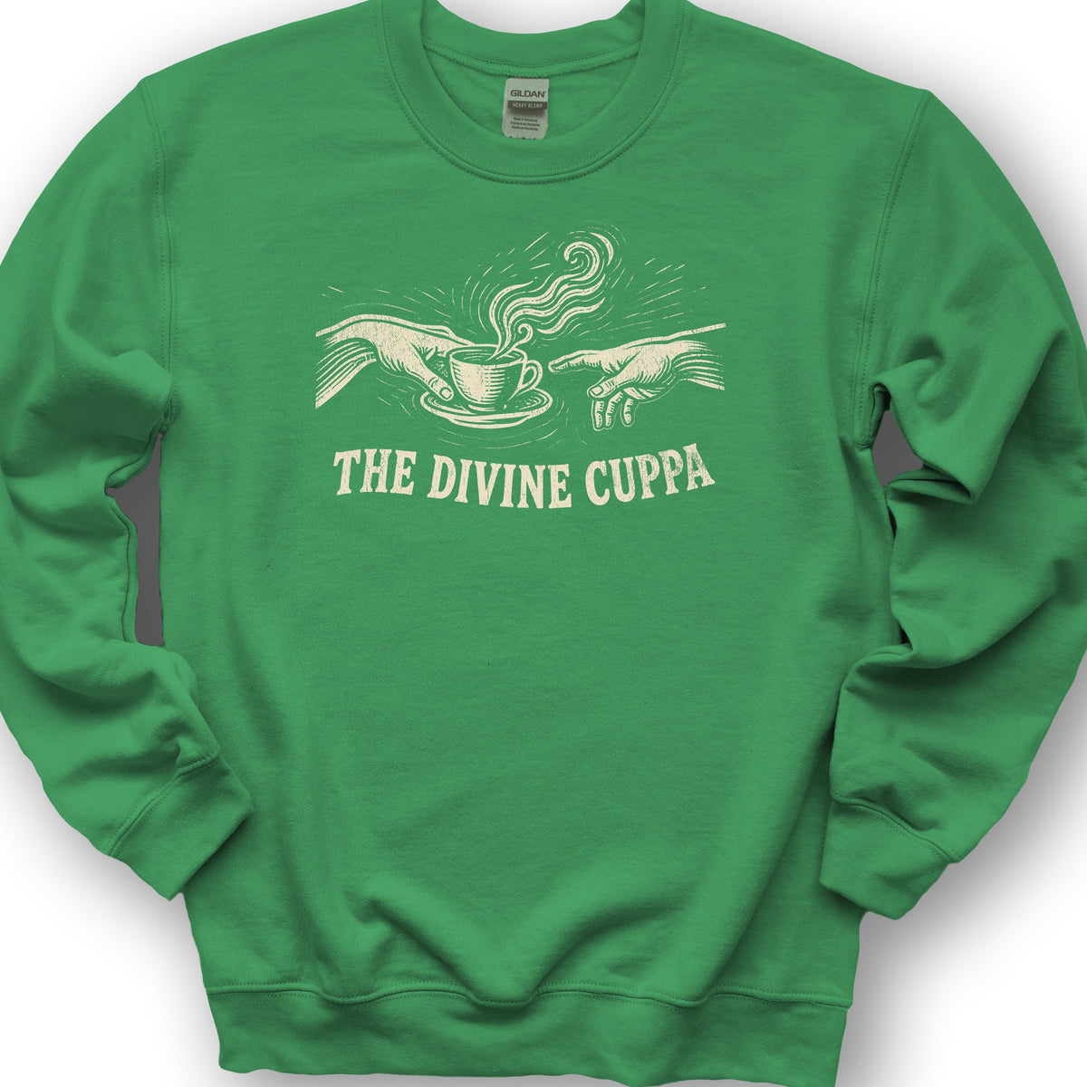 The Divine Cuppa Sweatshirt - Irish Green