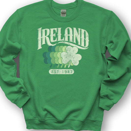 Ireland Shamrock Series Crewneck Sweatshirt - Irish Green
