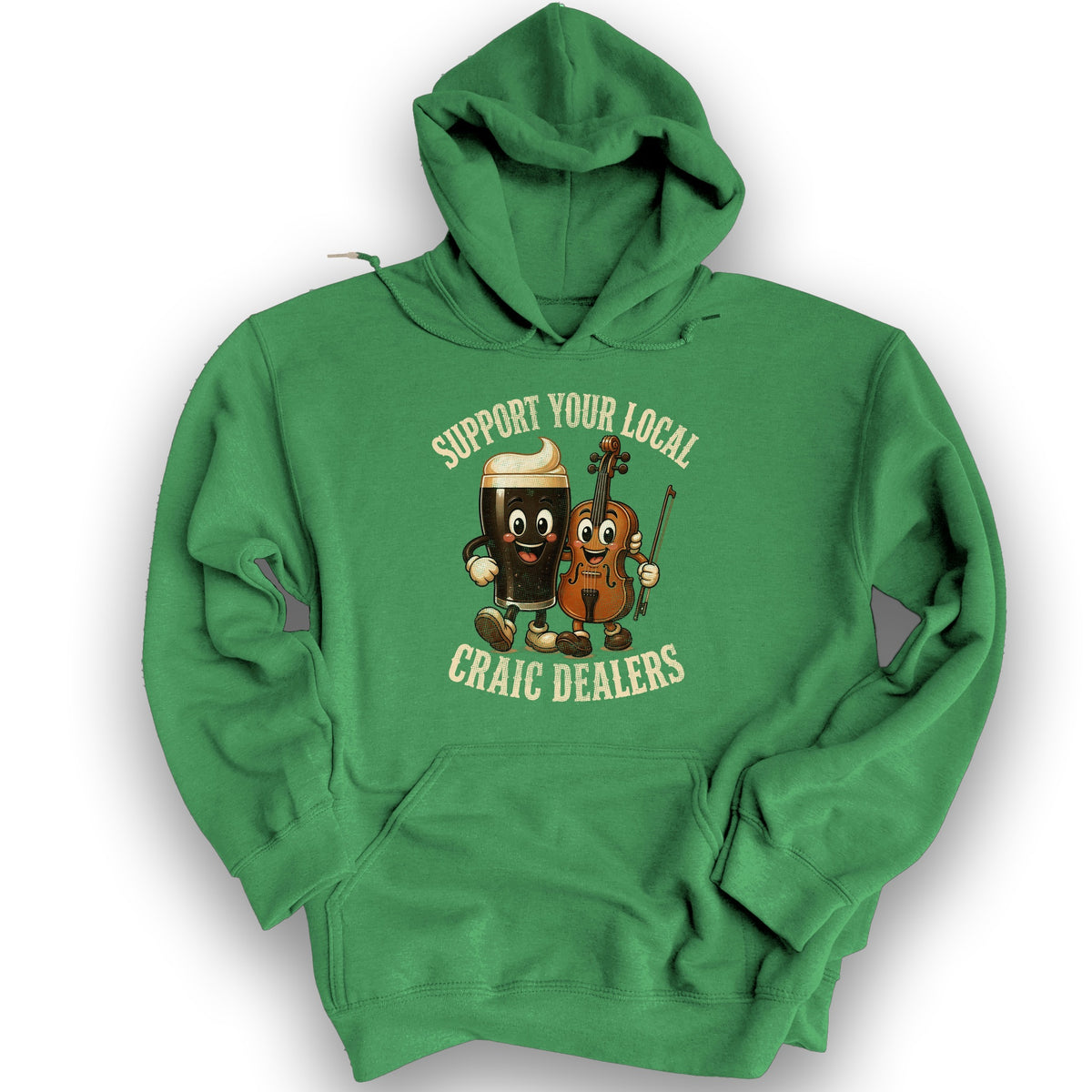 Craic Dealers Hoodie - Irish Green