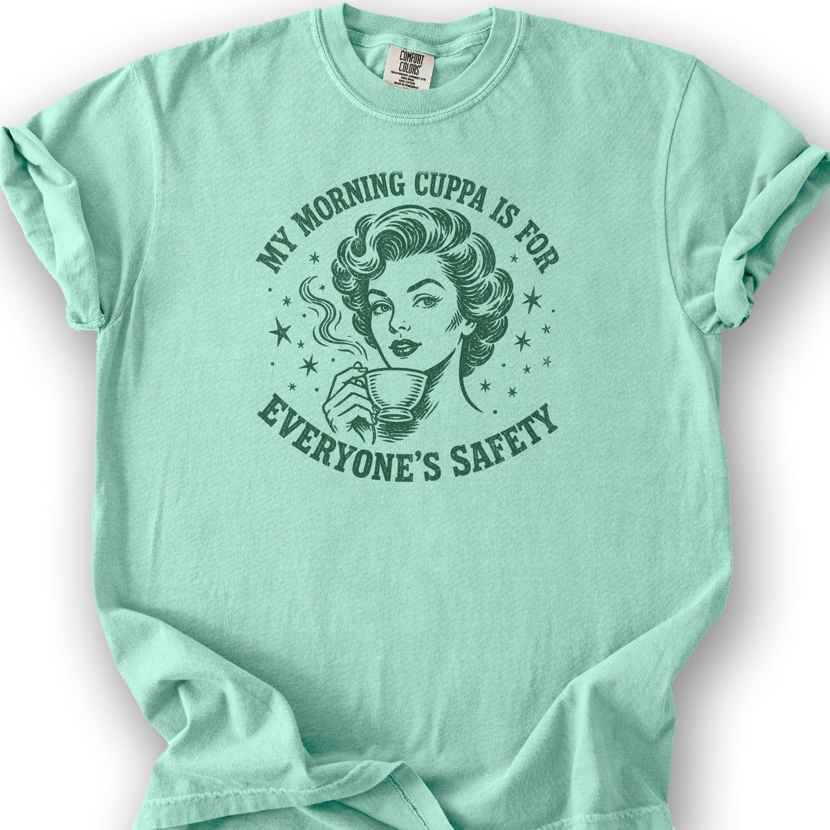 Morning Cuppa Safety T-Shirt - Island Reef