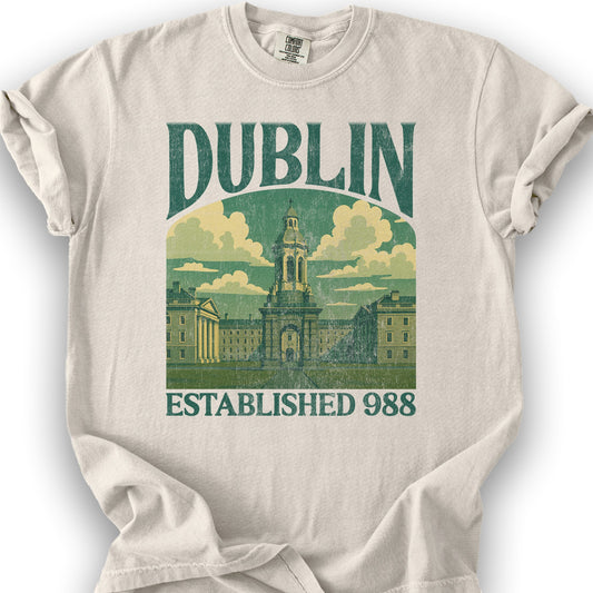 Dublin Ireland "Big and Bold" T-Shirt - Ivory