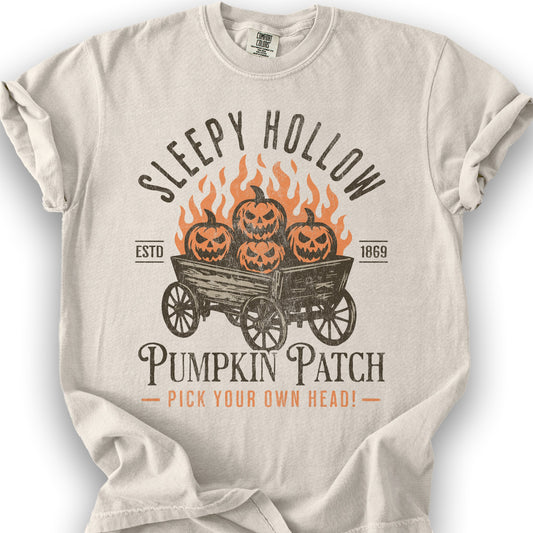 Sleepy Hollow Pumpkin Patch T-Shirt - Ivory