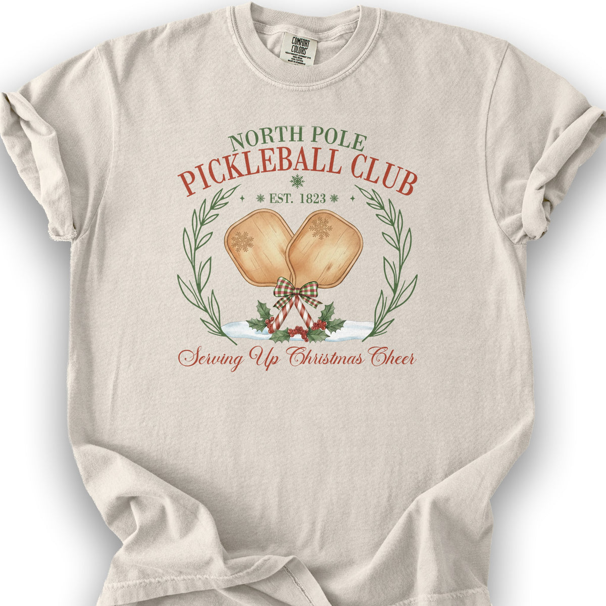 North Pole Pickleball Club T-Shirt - Ivory