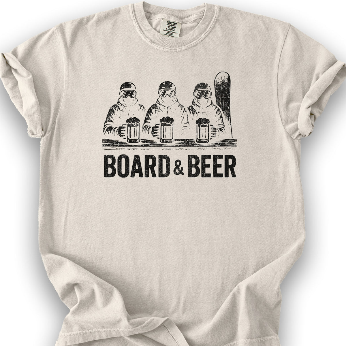 Board and Beer T-shirt - Ivory