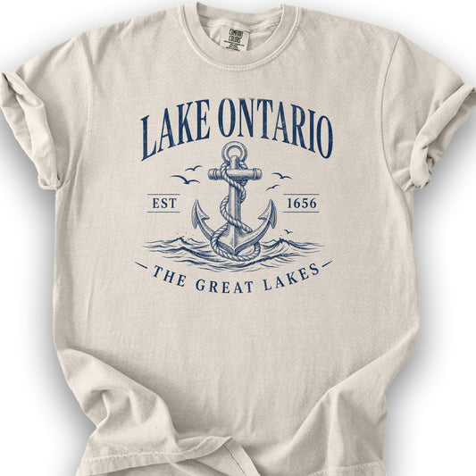 Lake Ontario Anchor T-Shirt - Ivory