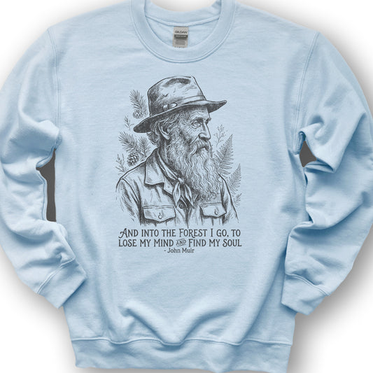 John Muir Forest Soul Sweatshirt - Light Blue