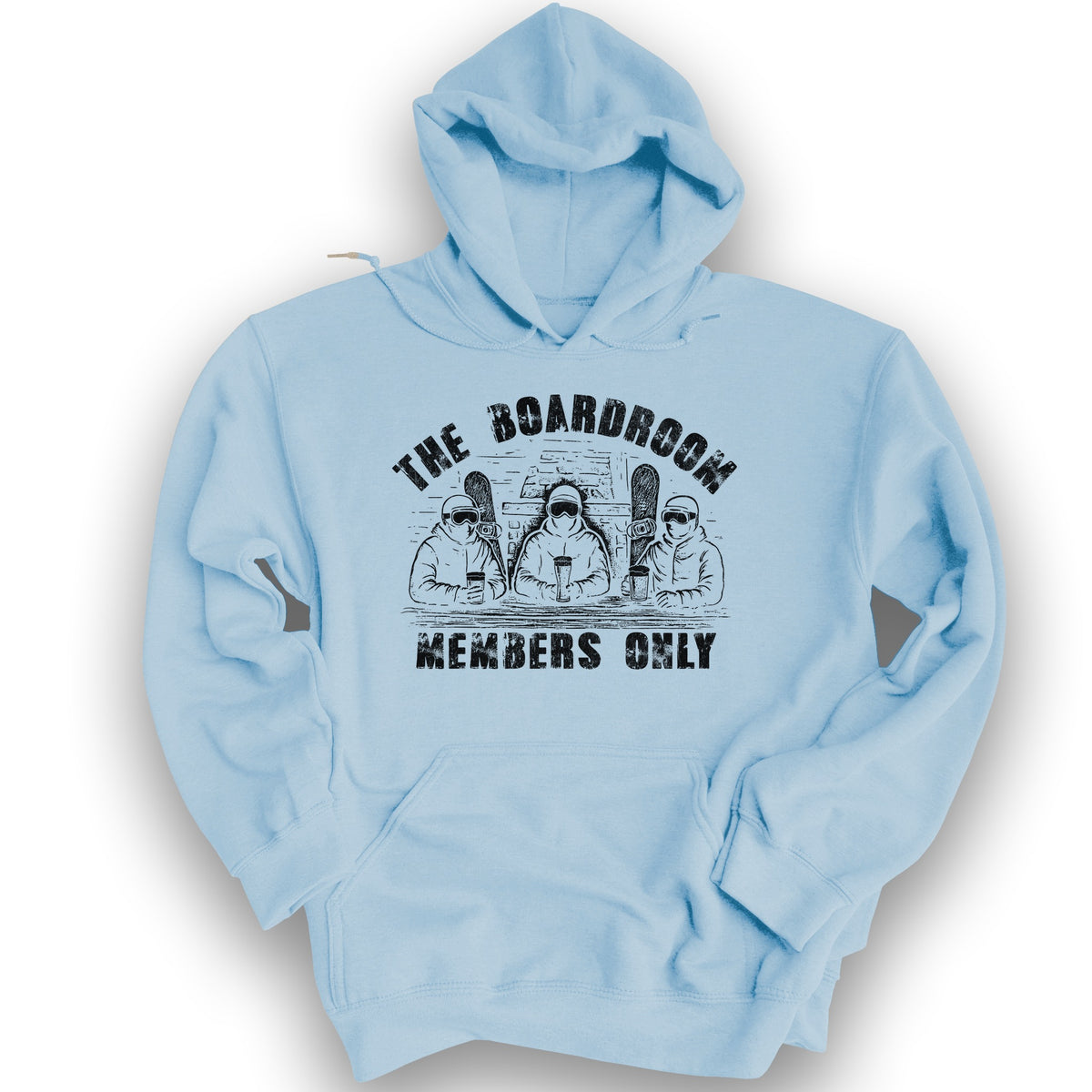 "Boadroom" Snowboard Hoodie - Light Blue