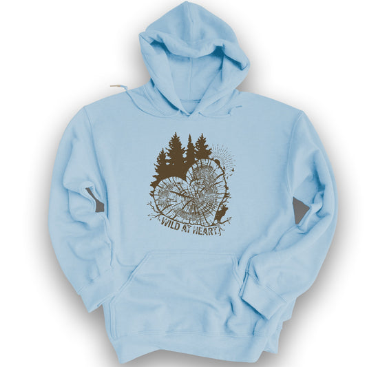 Wild At Heart Hoodie - Light Blue