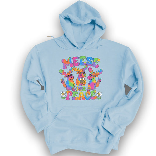 Mease For Peace Hoodie - Light Blue